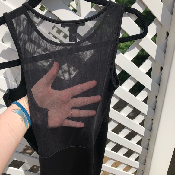 Forever 21 black mesh bodycon dress - Picture 4 of 4